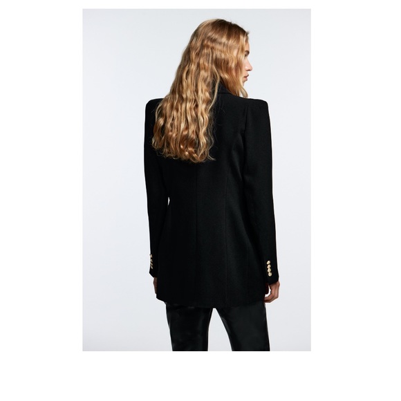 Zara Jackets & Coats Zara Shoulder Pad Double Breasted Blazer